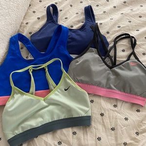 Lot of 5 Nike Sports Bras